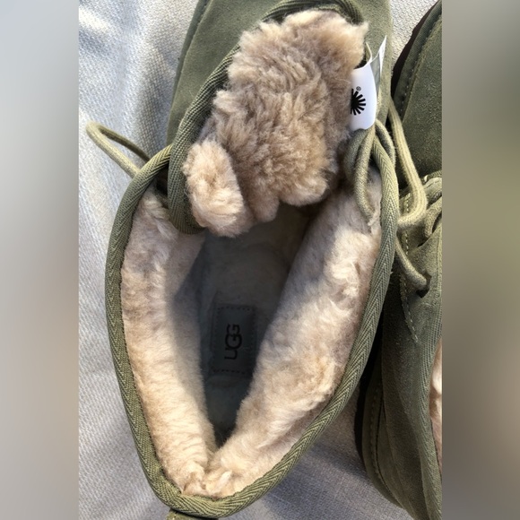 UGG Neumel Lace Up Chukka Boots with Plush Lining Leather Suede Men’s 12 - Picture 7 of 16